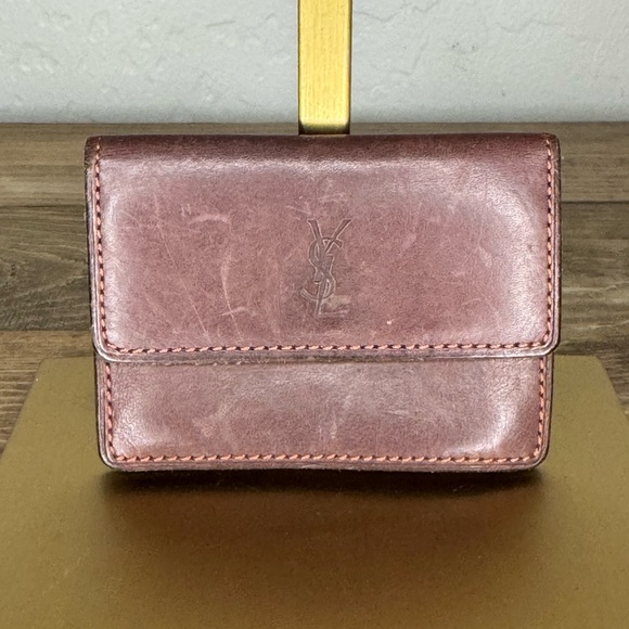 Vintage YSL Leather Card Holder - Picture 1 of 4